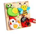 Quebra-Cabeça Montessori de Madeira